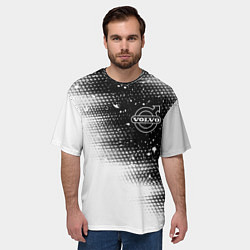 Футболка оверсайз мужская VOLVO Абстракция, цвет: 3D-принт — фото 2