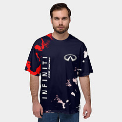 Футболка оверсайз мужская ИНФИНИТИ Pro Racing Милитари, цвет: 3D-принт — фото 2