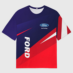 Футболка оверсайз мужская ФОРД FORD, цвет: 3D-принт