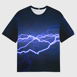 Футболка оверсайз мужская Lightning Fashion 2025 Neon, цвет: 3D-принт
