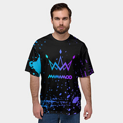Футболка оверсайз мужская Mamamoo neon, цвет: 3D-принт — фото 2