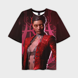 Мужская футболка оверсайз Vampire: The Masquerade - Bloodhunt Кровавая Вальк