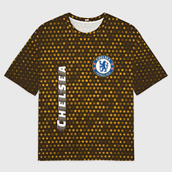 Футболка оверсайз мужская ЧЕЛСИ Chelsea - Звезды, цвет: 3D-принт