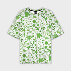 Мужская футболка оверсайз Зелёное поле