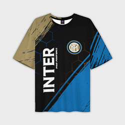 Мужская футболка оверсайз INTER Pro Football Краска
