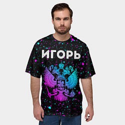 Футболка оверсайз мужская Игорь Россия, цвет: 3D-принт — фото 2