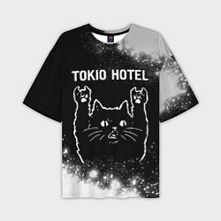 Мужская футболка оверсайз Tokio Hotel Rock Cat