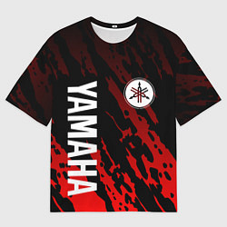 Мужская футболка оверсайз Yamaha - Красные пятна