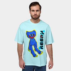 Футболка оверсайз мужская POPPY PLAYTIME HAGGY, цвет: 3D-принт — фото 2