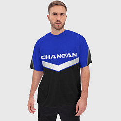 Футболка оверсайз мужская ЧАНГАН - CHANGAN - ФОРМА, цвет: 3D-принт — фото 2