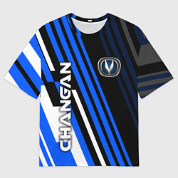 Футболка оверсайз мужская CHANGAN - ЛИНИИ ЧАНГАН, цвет: 3D-принт