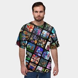 Футболка оверсайз мужская ROBLOX СЮЖЕТЫ, цвет: 3D-принт — фото 2