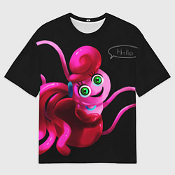 Футболка оверсайз мужская POPPY PLAYTIME - Mommy long legs Мама длинные ноги, цвет: 3D-принт