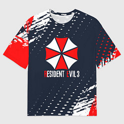 Футболка оверсайз мужская Umbrella Corporation Resident Evil Краски, цвет: 3D-принт