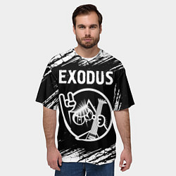 Футболка оверсайз мужская Exodus КОТ Краски, цвет: 3D-принт — фото 2