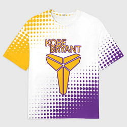 Футболка оверсайз мужская Коби Брайант Lakers Абстракция, цвет: 3D-принт