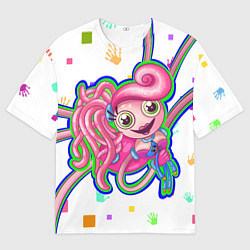 Футболка оверсайз мужская Мама длинные ноги, цвет: 3D-принт