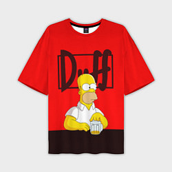 Мужская футболка оверсайз Homer Duff