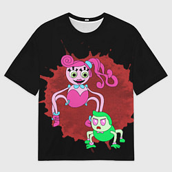 Футболка оверсайз мужская Мама и сын длинные ноги, цвет: 3D-принт