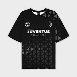 Футболка оверсайз мужская Juventus Форма Champions, цвет: 3D-принт