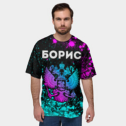 Футболка оверсайз мужская Борис Россия, цвет: 3D-принт — фото 2
