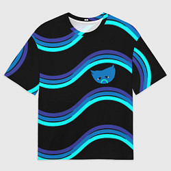 Футболка оверсайз мужская BlueMini HuggyWuggyPoppy Playtime, цвет: 3D-принт