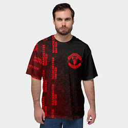 Футболка оверсайз мужская МАНЧЕСТЕР ЮНАЙТЕД Спрей, цвет: 3D-принт — фото 2
