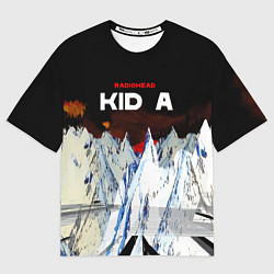 Мужская футболка оверсайз Kid A - Radiohead