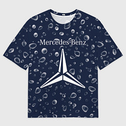 Футболка оверсайз мужская МЕРСЕДЕС - ЗВЕЗДА Дождь, цвет: 3D-принт