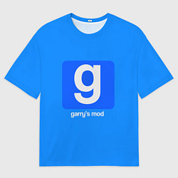 Футболка оверсайз мужская Garrys Mod логотип, цвет: 3D-принт