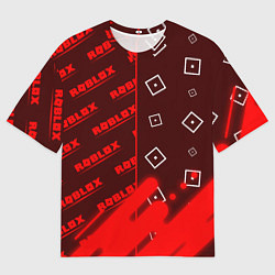 Футболка оверсайз мужская РОБЛОКС Графика Паттерны, цвет: 3D-принт