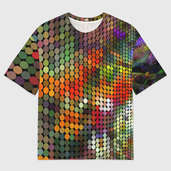 Мужская футболка оверсайз Диско шар