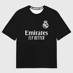 Футболка оверсайз мужская REAL MADRID CASEMIRO КАЗЕМИРО СПЕЦИАЛЬНАЯ ФОРМА К, цвет: 3D-принт