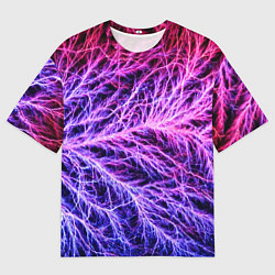 Футболка оверсайз мужская Авангардный неоновый паттерн Мода Avant-garde neon, цвет: 3D-принт