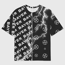 Мужская футболка оверсайз BAYER - Молнии Паттерны