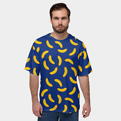 Футболка оверсайз мужская Banana style Банана стайл, веселый банановый патте, цвет: 3D-принт — фото 2