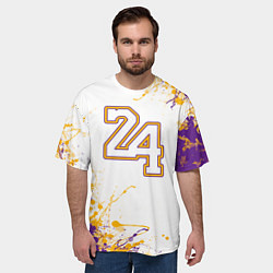 Футболка оверсайз мужская Коби Брайант Lakers 24, цвет: 3D-принт — фото 2