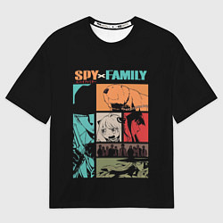 Мужская футболка оверсайз SPY X FAMILY СЕМЬЯ ШПИОНА ВСЕ