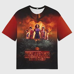 Футболка оверсайз мужская ОЧЕНЬ СТРАННЫЕ ДЕЛА STRANGER THINGS, цвет: 3D-принт