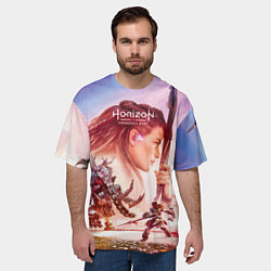 Футболка оверсайз мужская Horizon Forbidden West, цвет: 3D-принт — фото 2