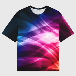 Футболка оверсайз мужская Красочная абстрактная композиция Colorful abstract, цвет: 3D-принт