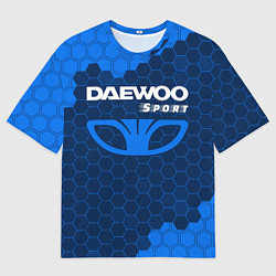 Футболка оверсайз мужская ДЭУ Sport Соты, цвет: 3D-принт