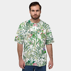 Футболка оверсайз мужская Цветы Летний Ботанический Букет, цвет: 3D-принт — фото 2