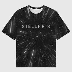Футболка оверсайз мужская Stellaris WARP, цвет: 3D-принт