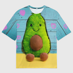 Футболка оверсайз мужская Avocado print, цвет: 3D-принт