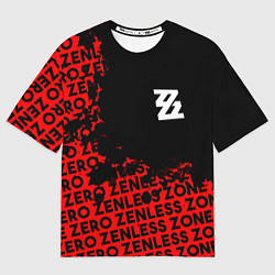 Футболка оверсайз мужская Zenless Zone Zero капля арт, цвет: 3D-принт