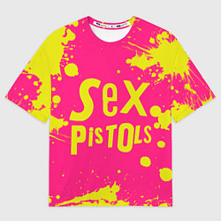 Футболка оверсайз мужская Sex Pistols Yellow Logo, цвет: 3D-принт
