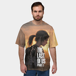 Футболка оверсайз мужская Элли и Джоэл TLOU part 1 Remake, цвет: 3D-принт — фото 2