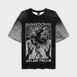 Футболка оверсайз мужская Atlas Falls - Shinedown, цвет: 3D-принт