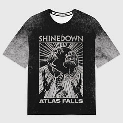 Футболка оверсайз мужская Atlas Falls - Shinedown, цвет: 3D-принт